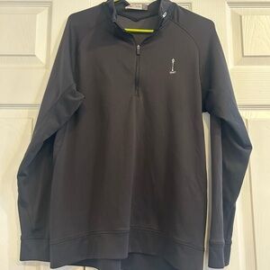 Men's Black Half-Zip Sweater
